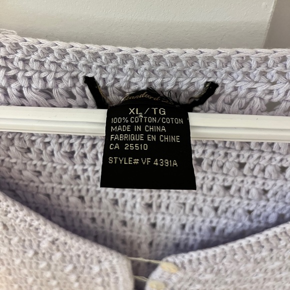 purple knitted vest - Picture 2 of 2